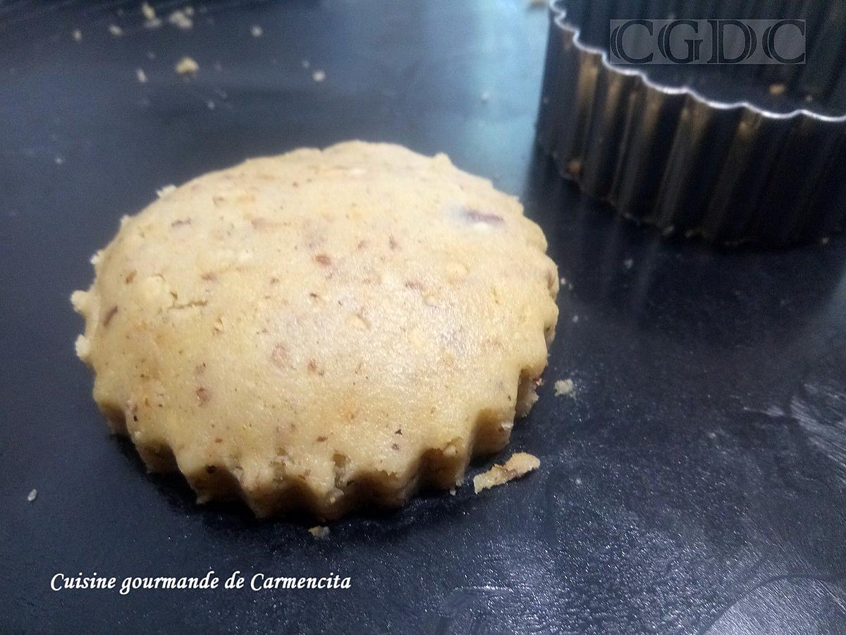 recette Biscuits sablés aux amandes fourrés au chocolat noisette