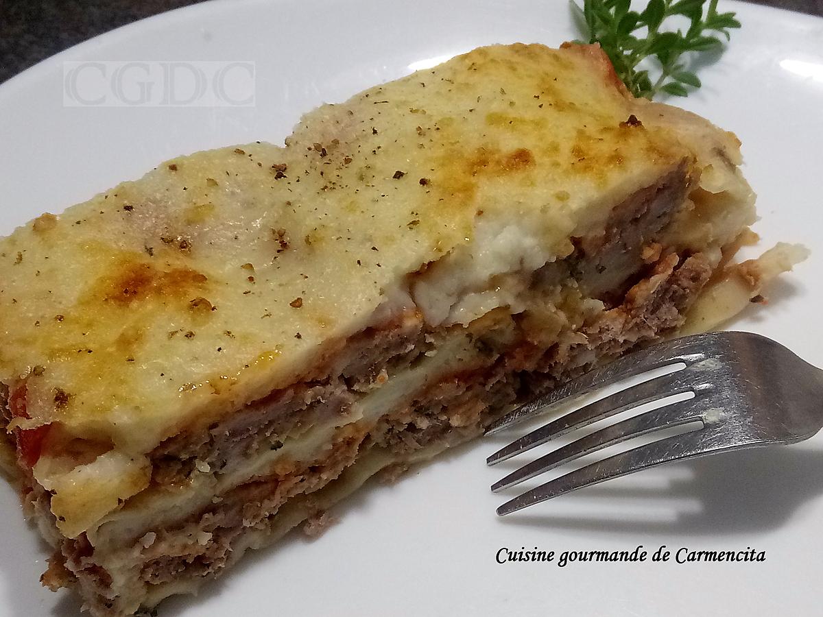 recette Lasagnes aux deux viandes sauce tomate et béchamel au parmesan