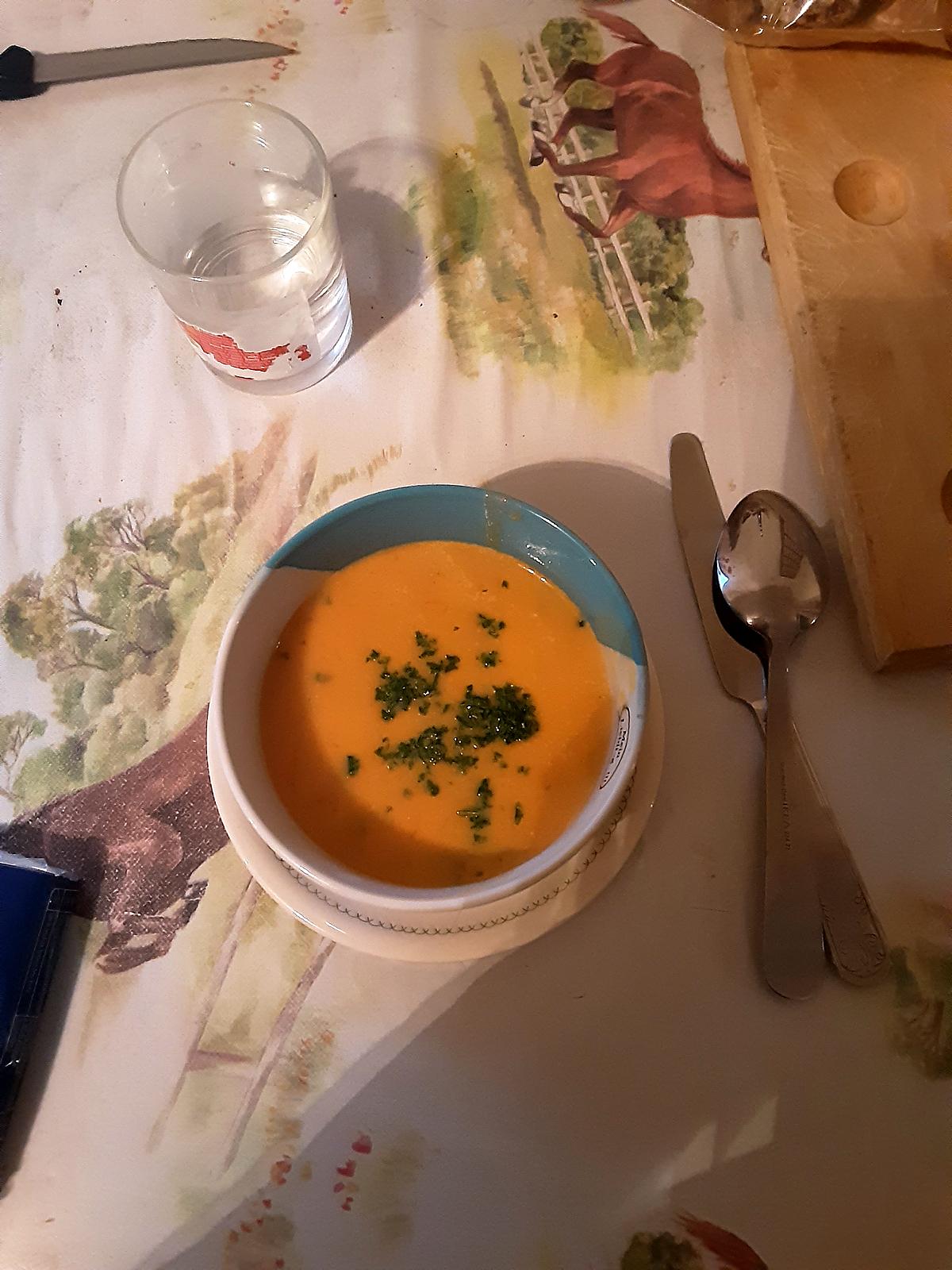 recette Soupe de courge simple et très veloutée