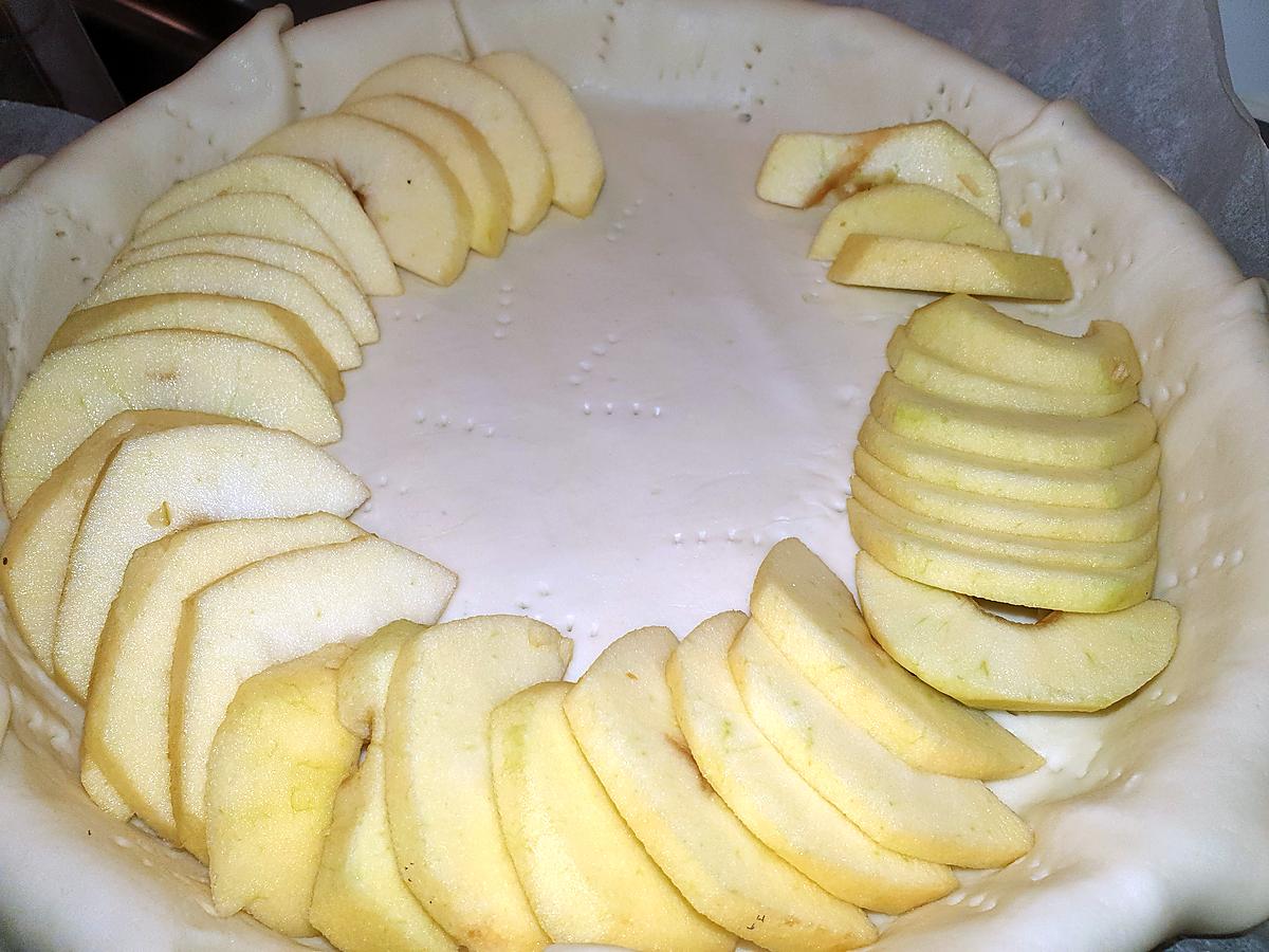 recette Tarte aux pommes crème d'amande