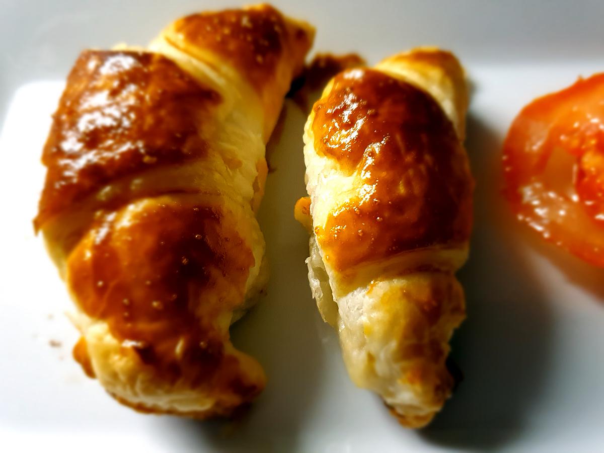 recette Croissants au jambon