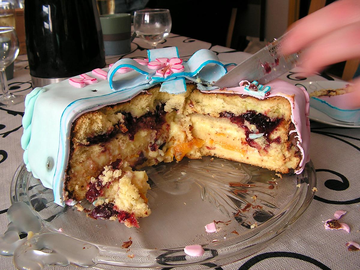 recette Gâteau cadeau pour l’anniversaire de Lydie et Robin