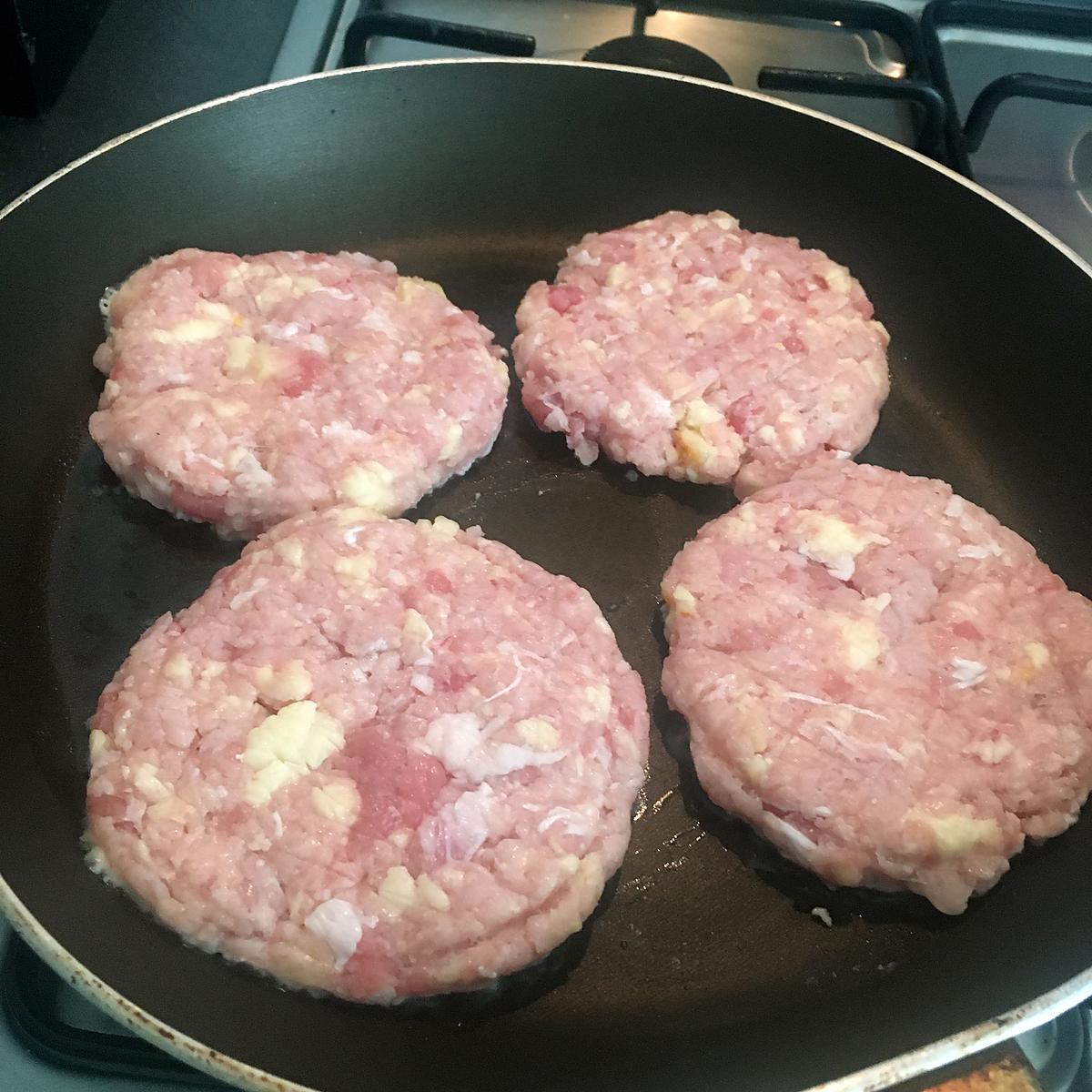 recette Hamburger de porc au fromage