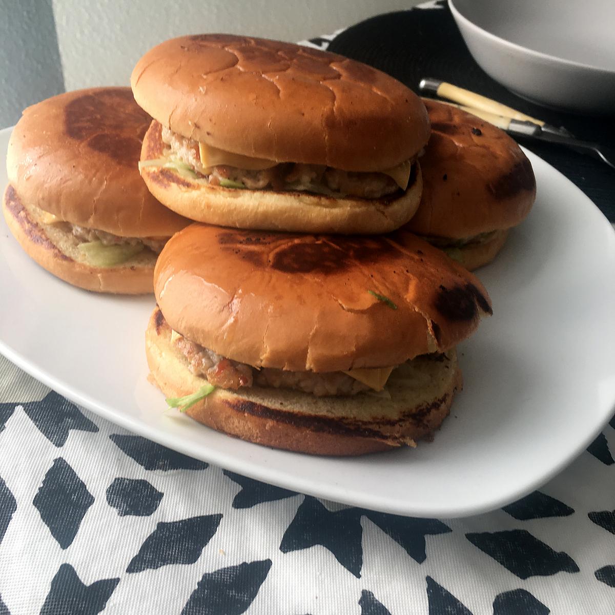 recette Hamburger de porc au fromage