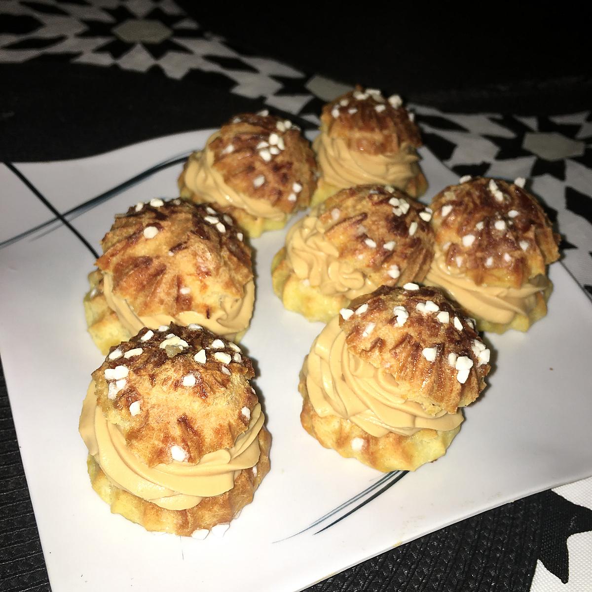 recette Chouquettes a la crème de mascarpone caramel