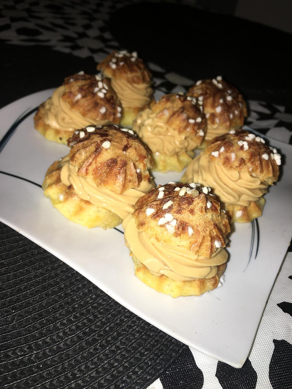 recette Chouquettes a la crème de mascarpone caramel