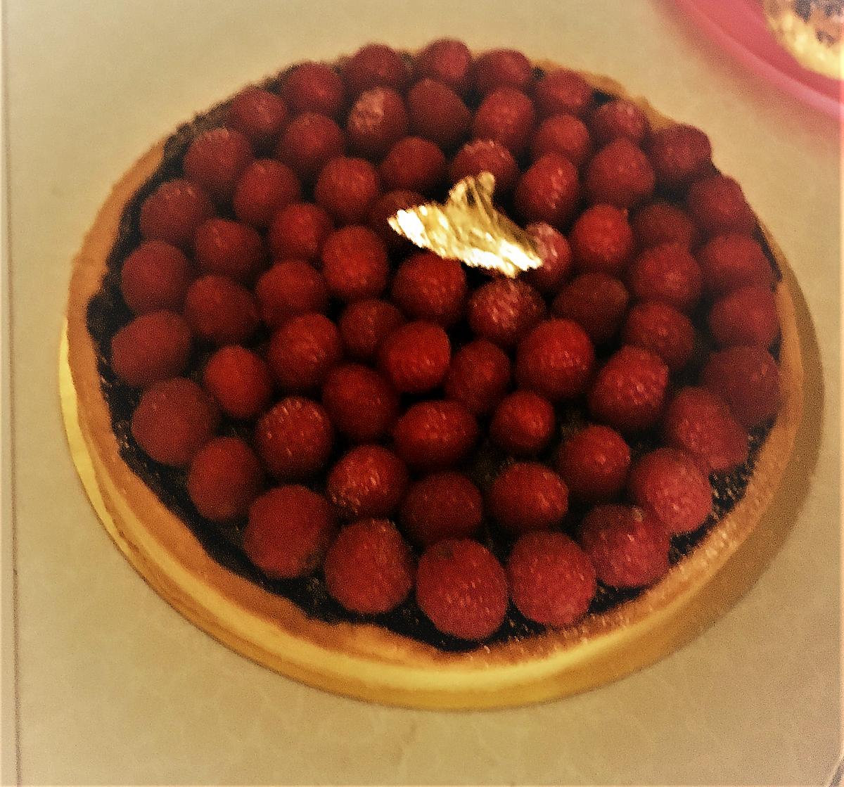 recette Tarte chocolat framboise