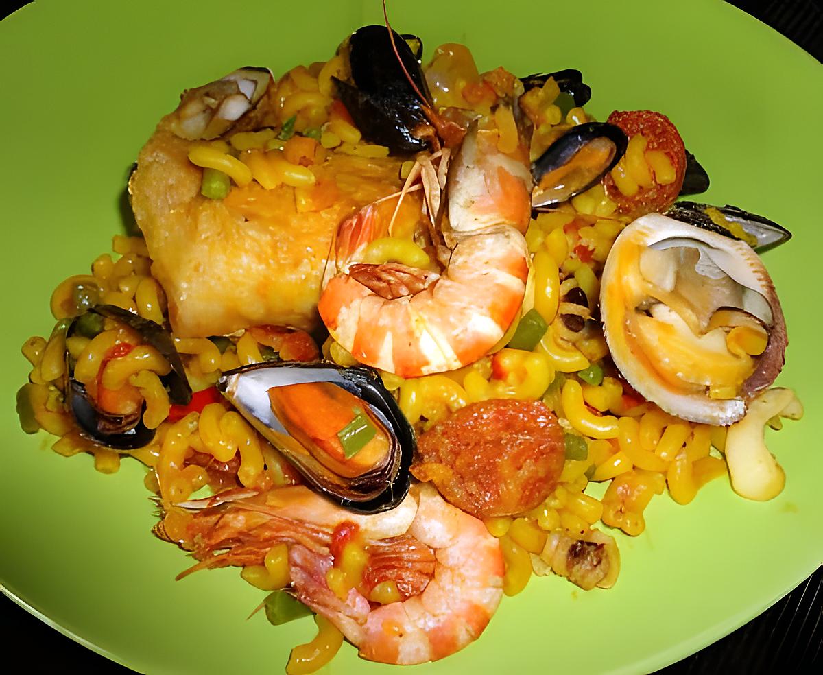 recette FIDEUA LA PAELLA AVEC DES PATES