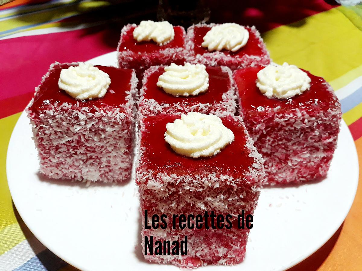 recette Jam francis (Lamington cake à la mauricienne)