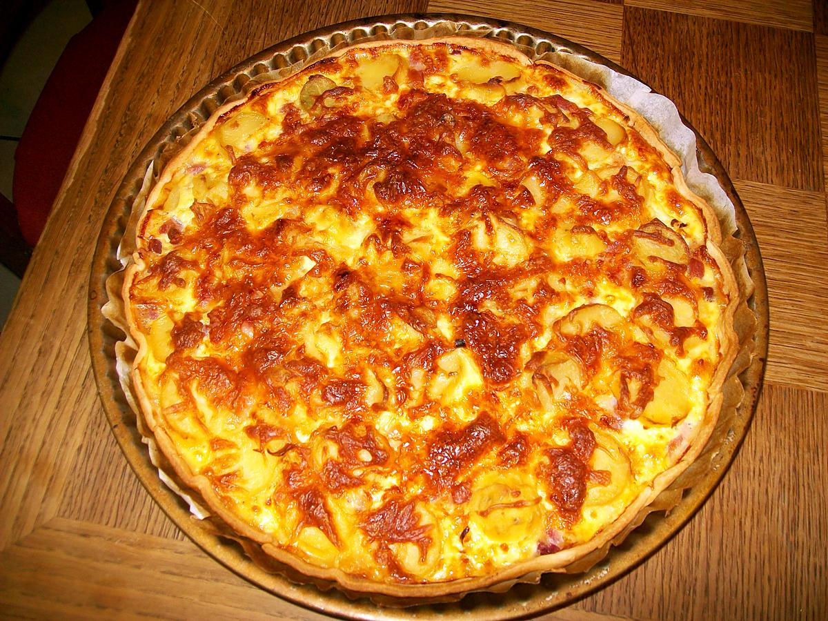 recette tarte, quiche aux pommes de terre.