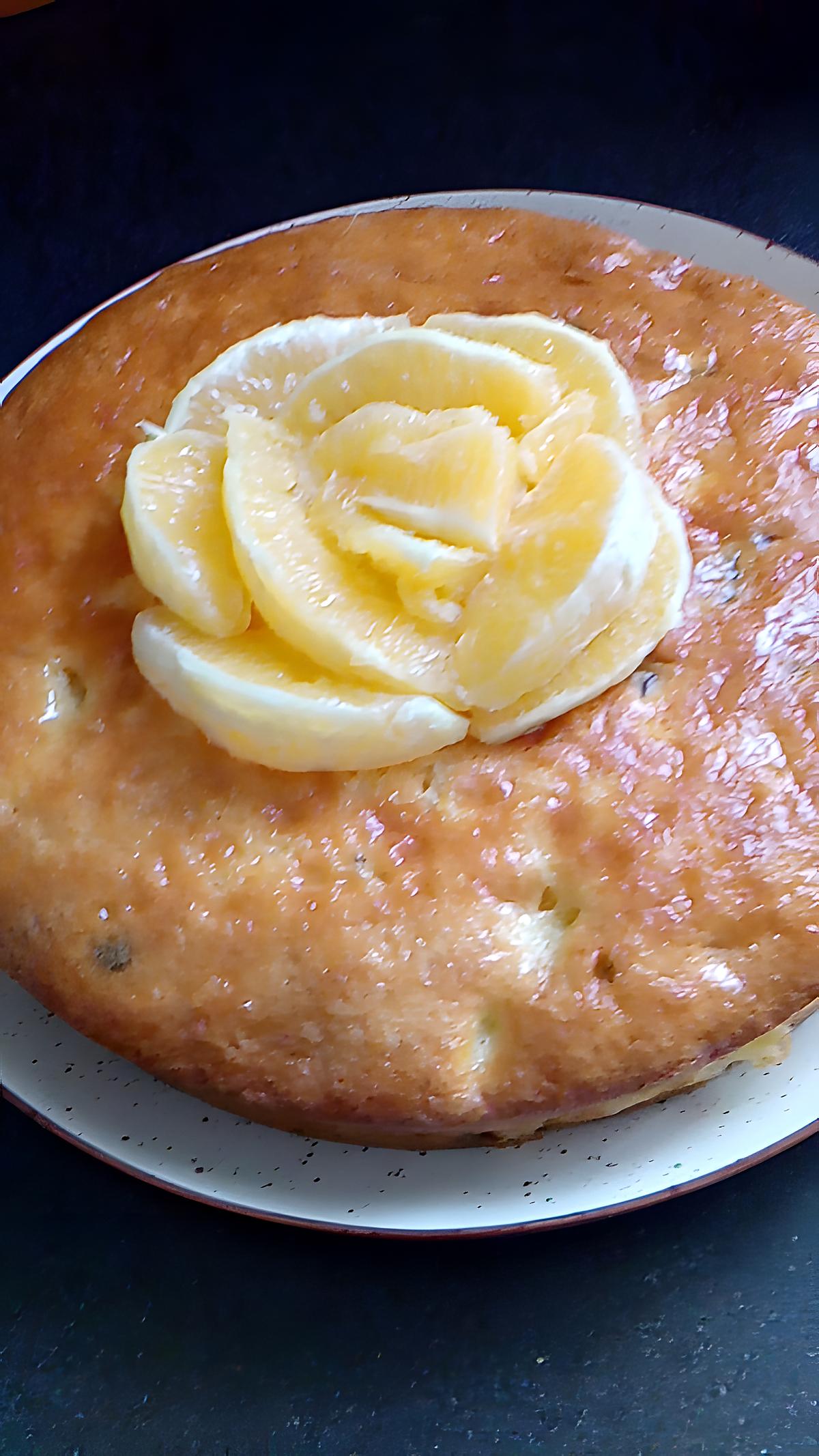 recette gateau aux oranges et pépites chocolat