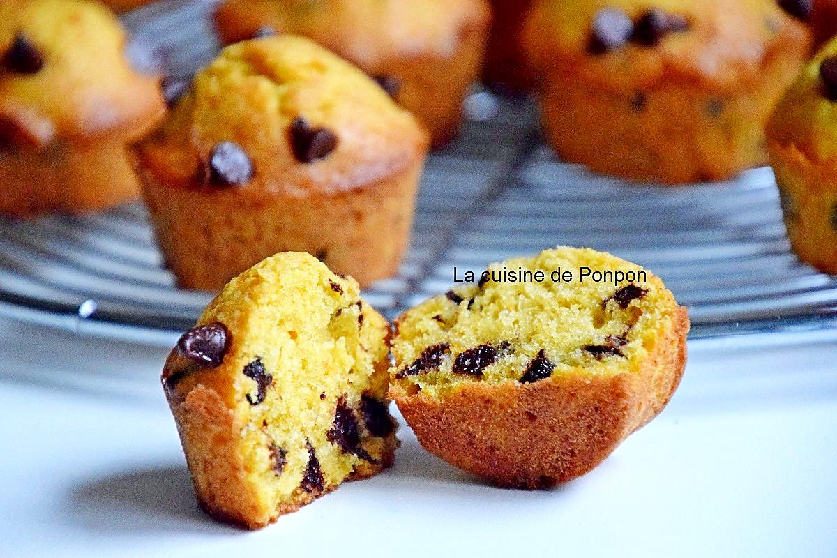 recette Muffin à la compote de citrouille et gingembre aux pépites de chocolat