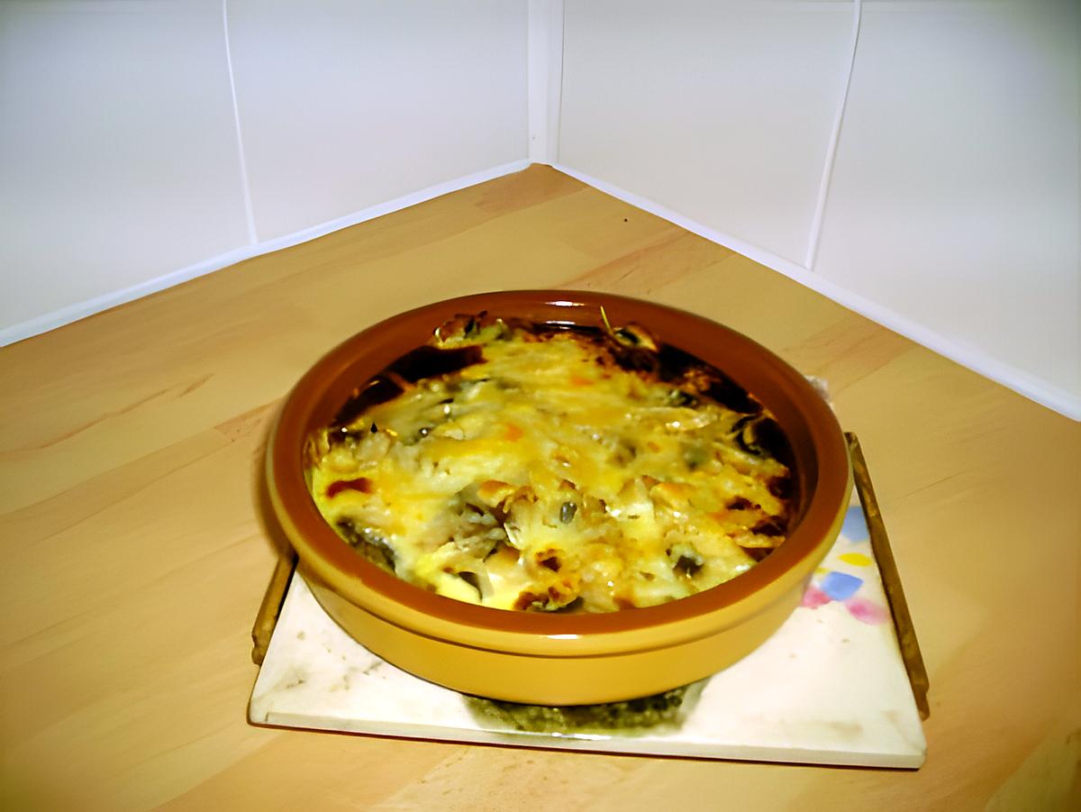 recette gratiné de champignons