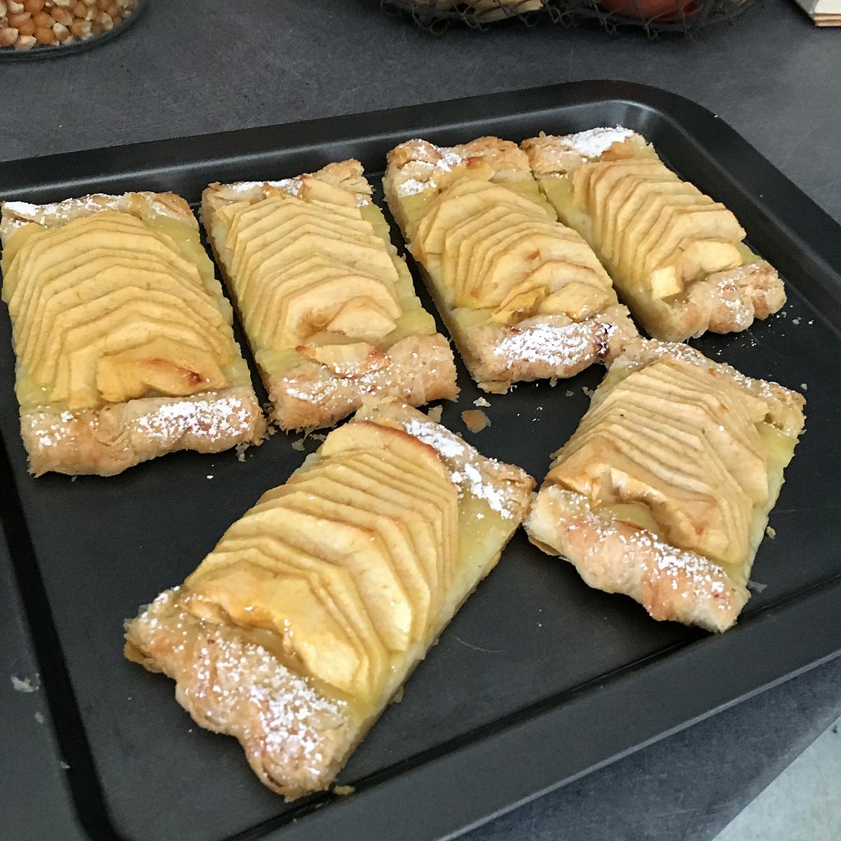 recette Bandes feuilletées aux fruits