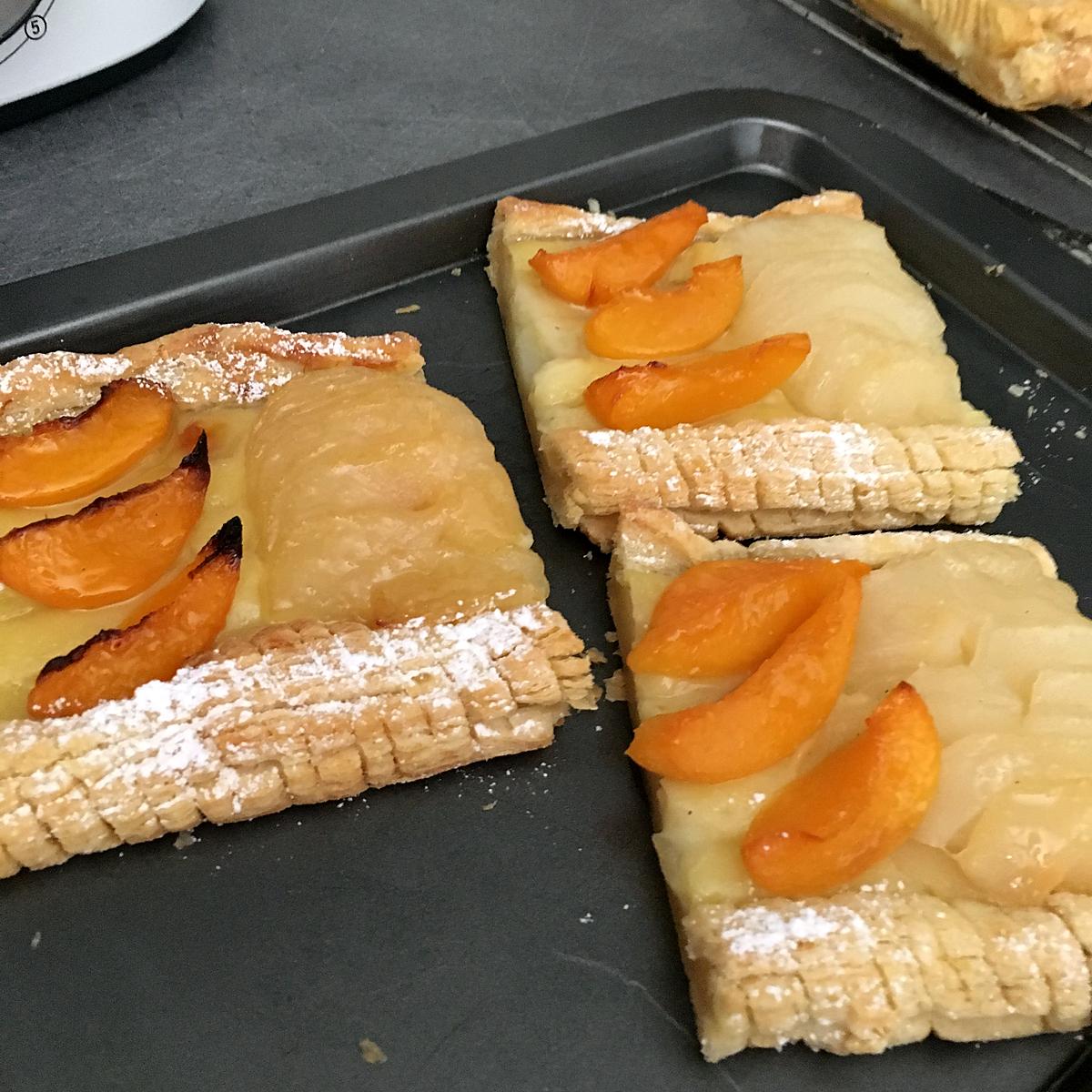 recette Bandes feuilletées aux fruits