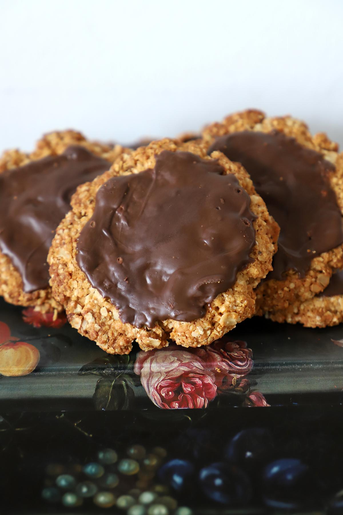 recette Biscuits à l'avoine et chocolat