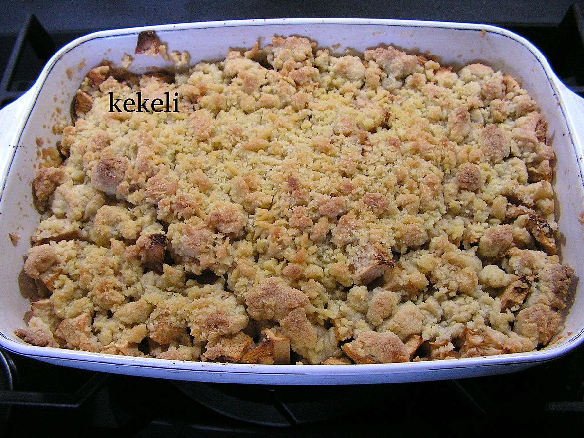 recette Crumble aux pommes