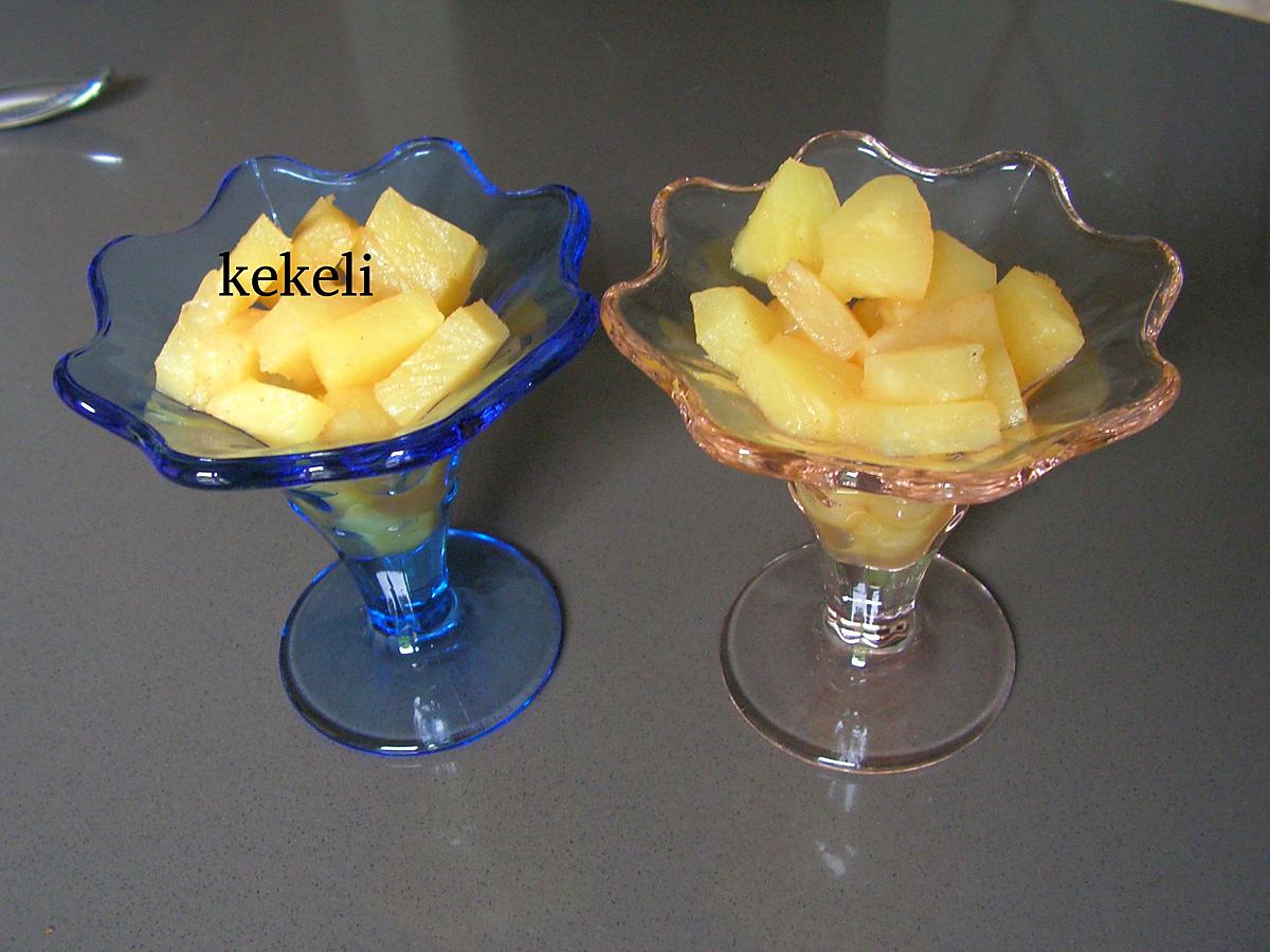 recette Ananas frais aux épices