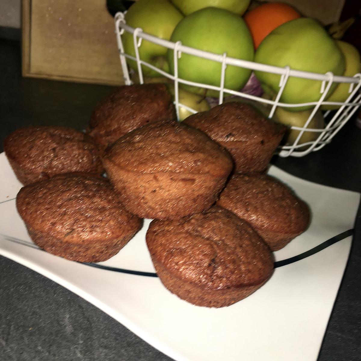 recette Muffins a la compote et au chocolat