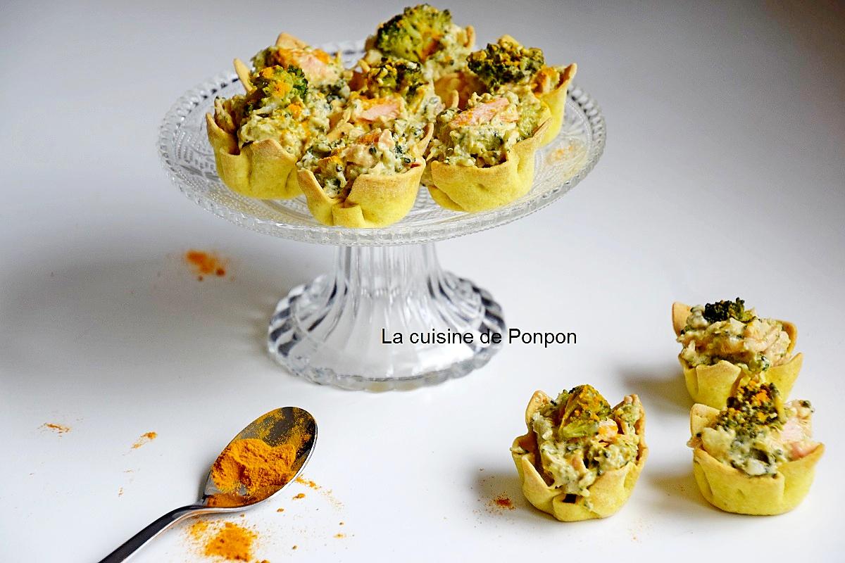 recette Amuse bouche au saumon et brocoli