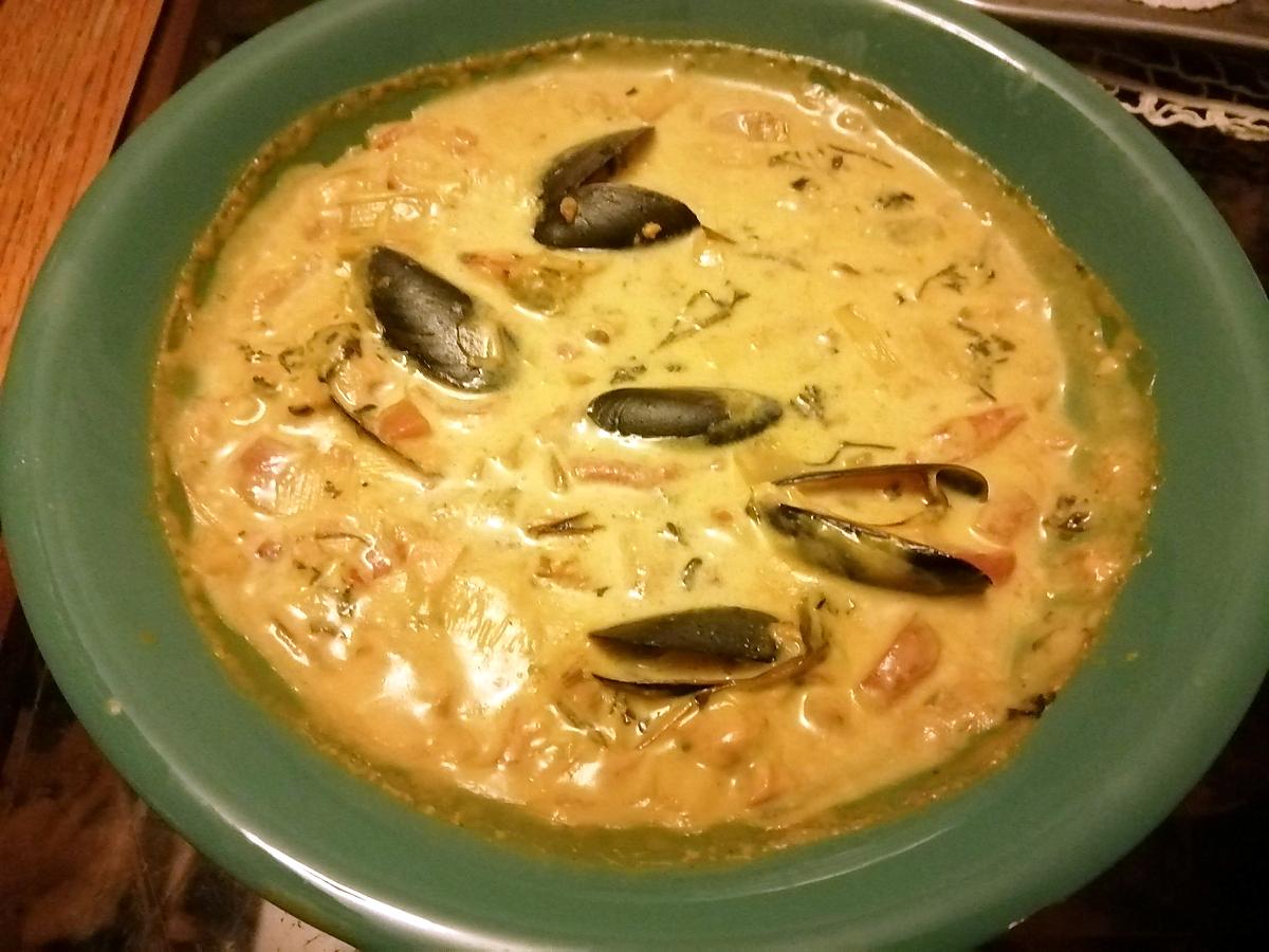 recette bisque de  moules du blog  de samar  mes inspirations culinaires