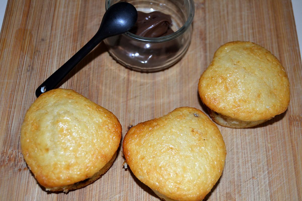 recette Muffins cœur fondant au Nutella