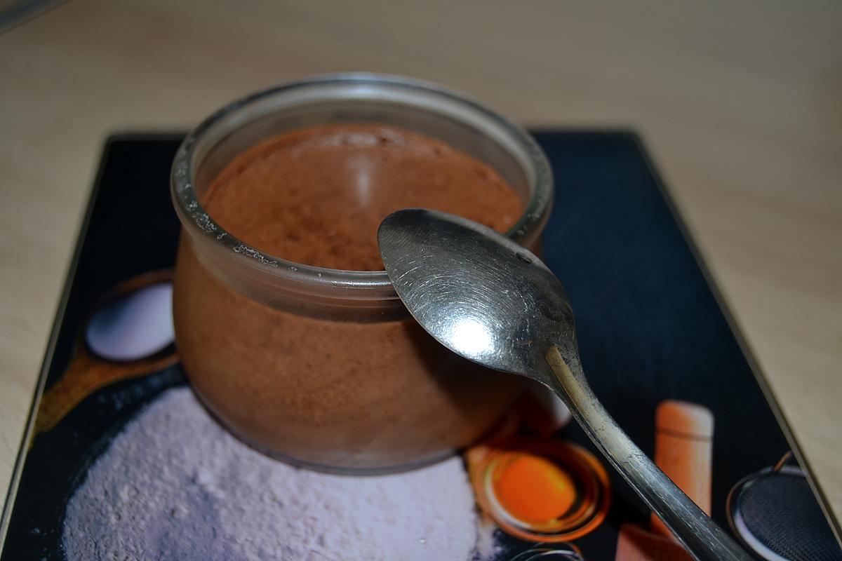 recette Mon petit pot de crème au chocolat