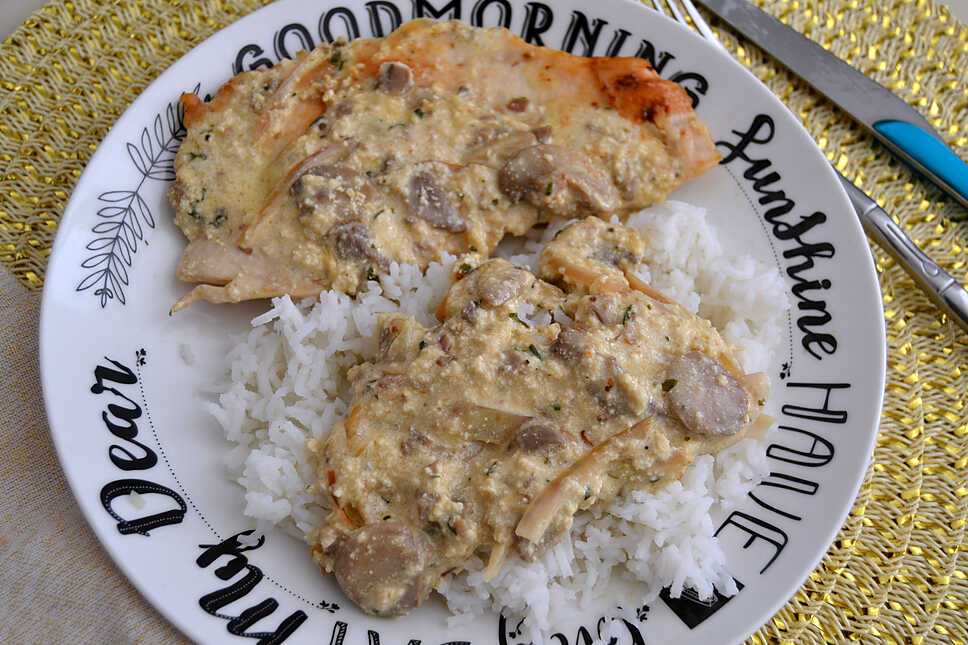 recette Mon Escalope de Dinde sauce Parmesane