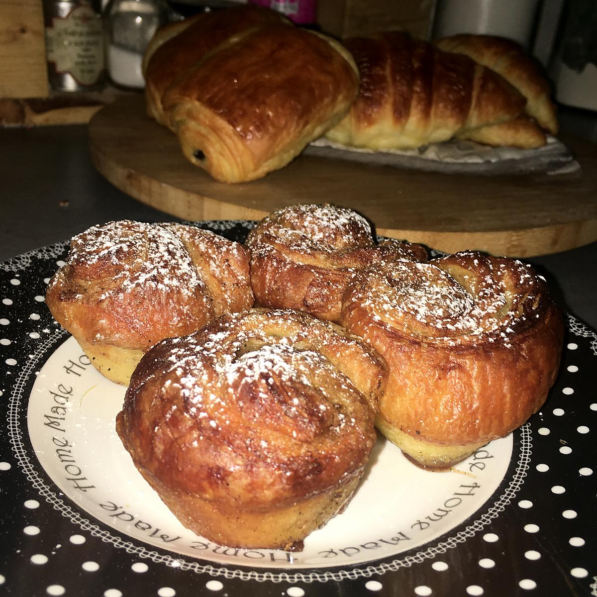 recette Roulés feuilletés a la cannelle