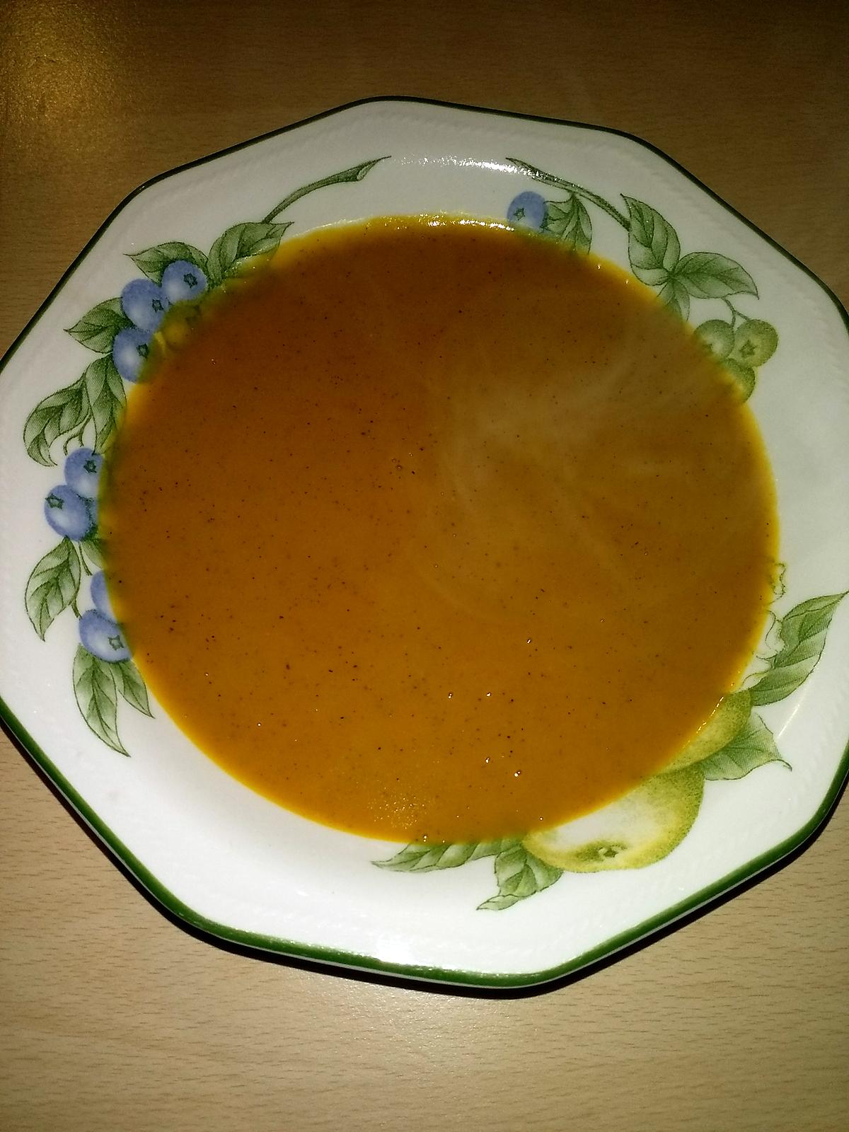 recette Velouté de potiron et noisettes ( Thermomix )