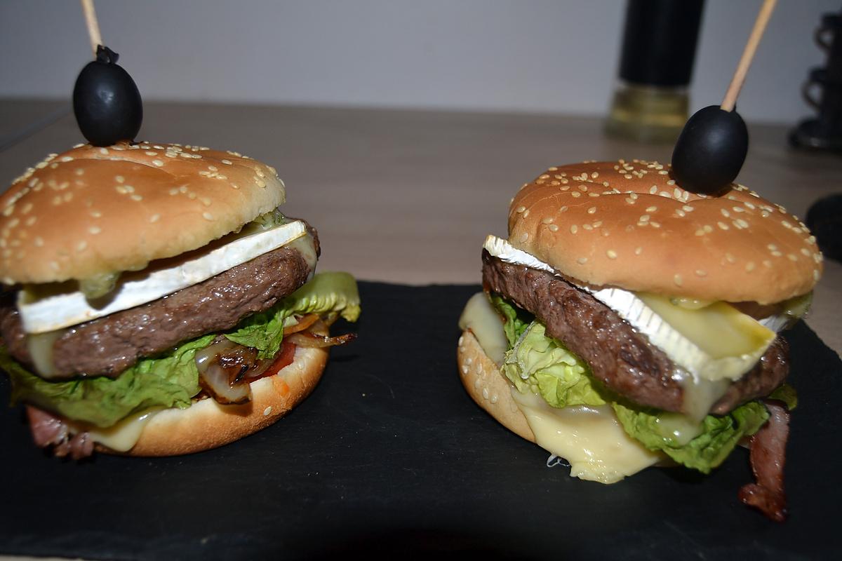 recette Mon burger au brie