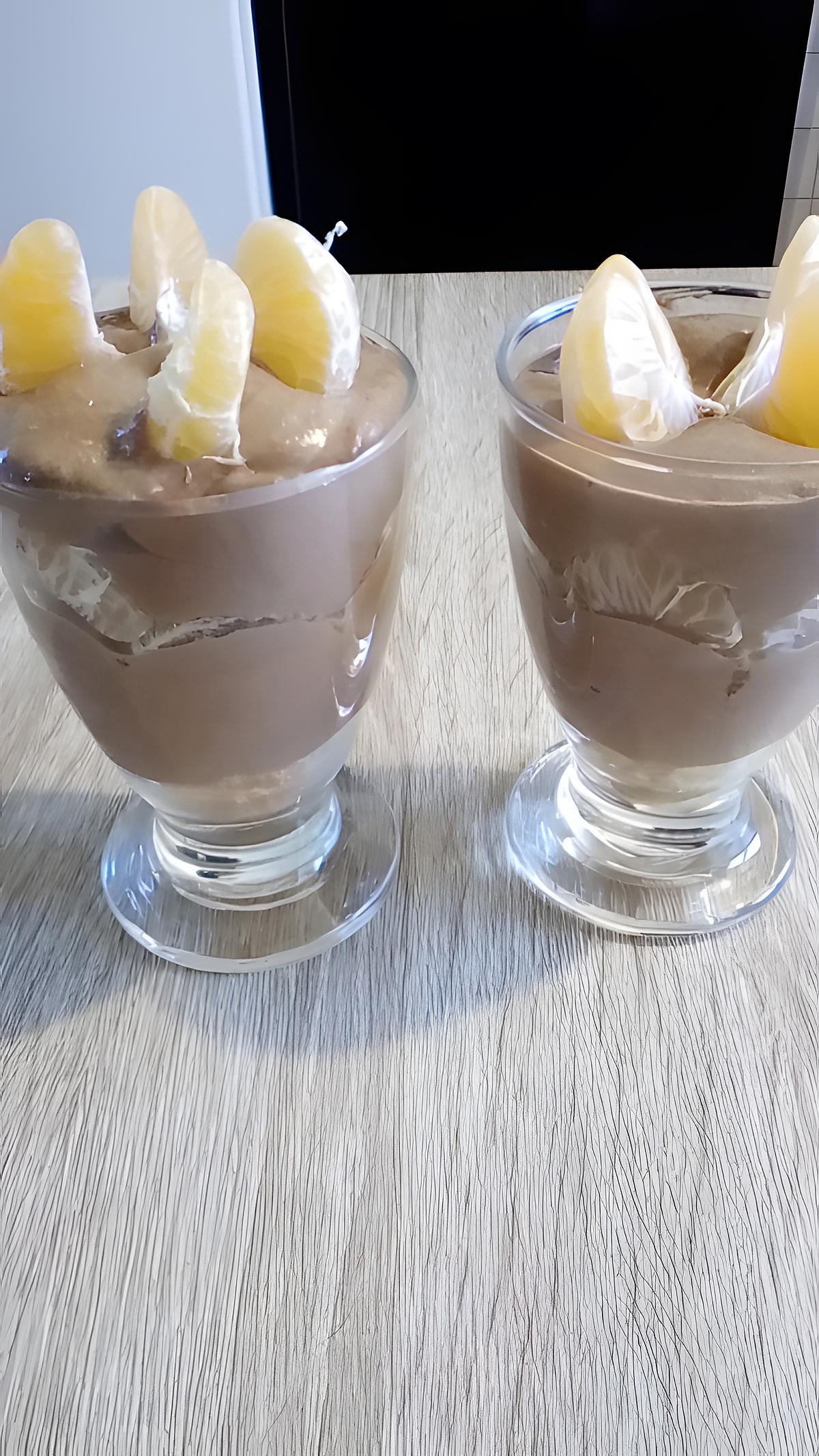 recette mousse chocolat mascarpone et clémentines