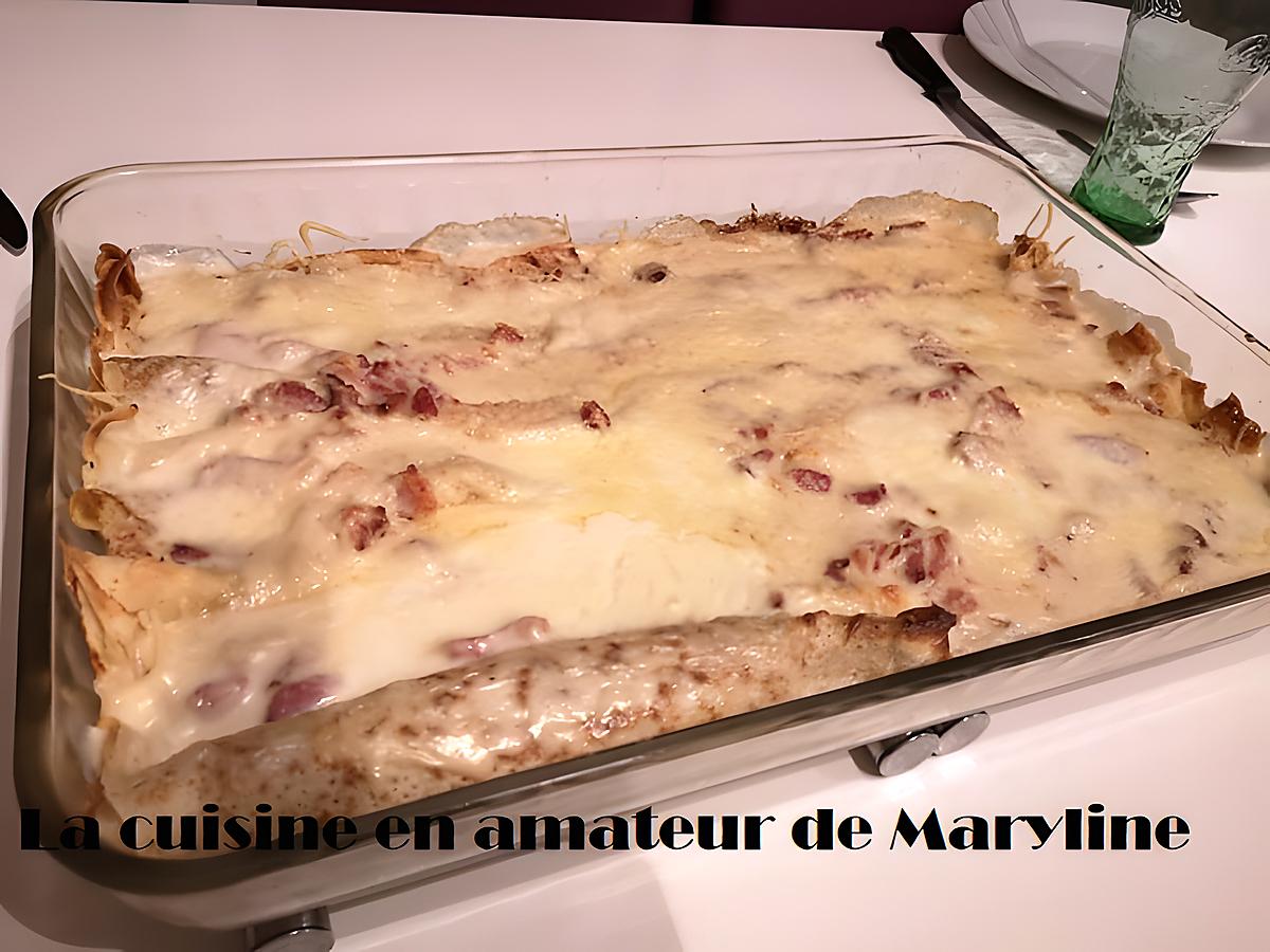 recette Crêpes au jambon à la béchamel