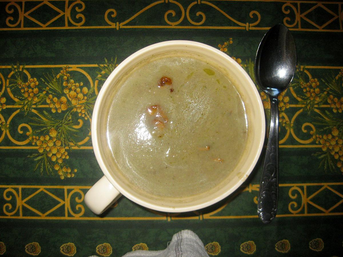 recette Potage aux champignons