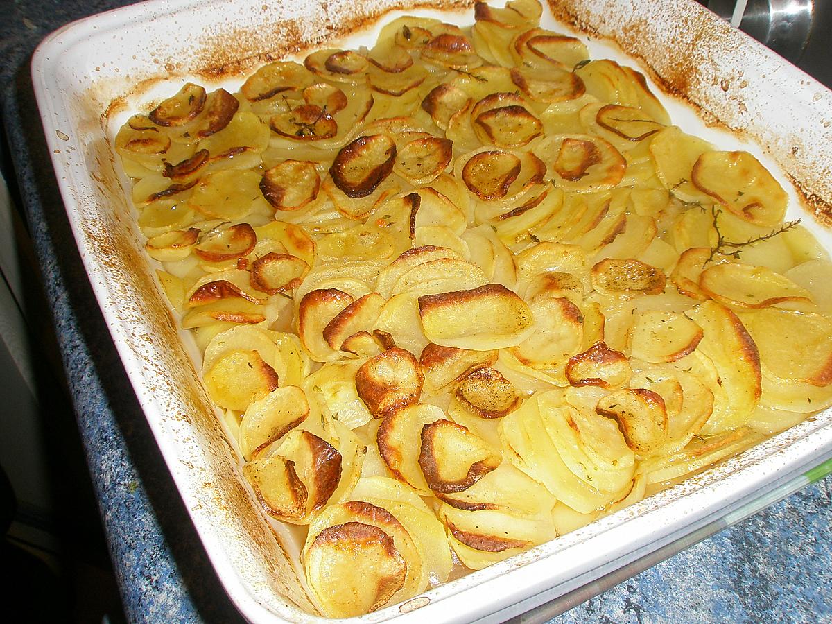 recette Gratin de pommes de terre à la boulangère