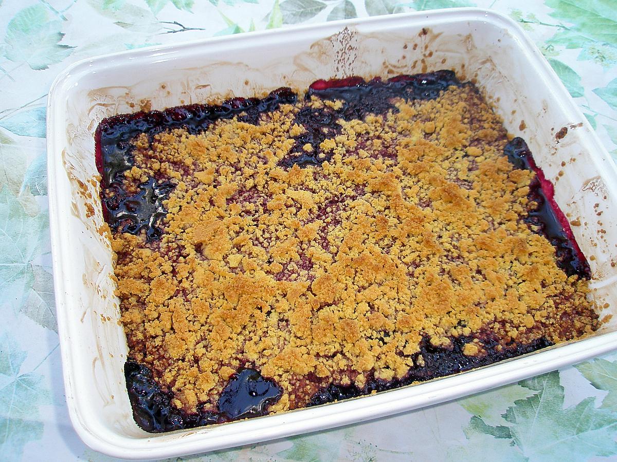 recette Crumble aux cerises