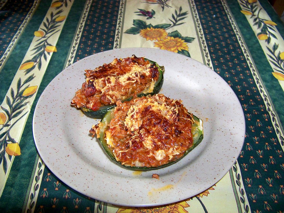 recette Courgettes rondes farcies