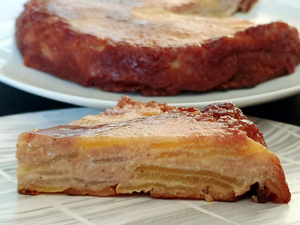 recette gateau invisible aux pommes, sans gluten ... et végétalien (vegan)