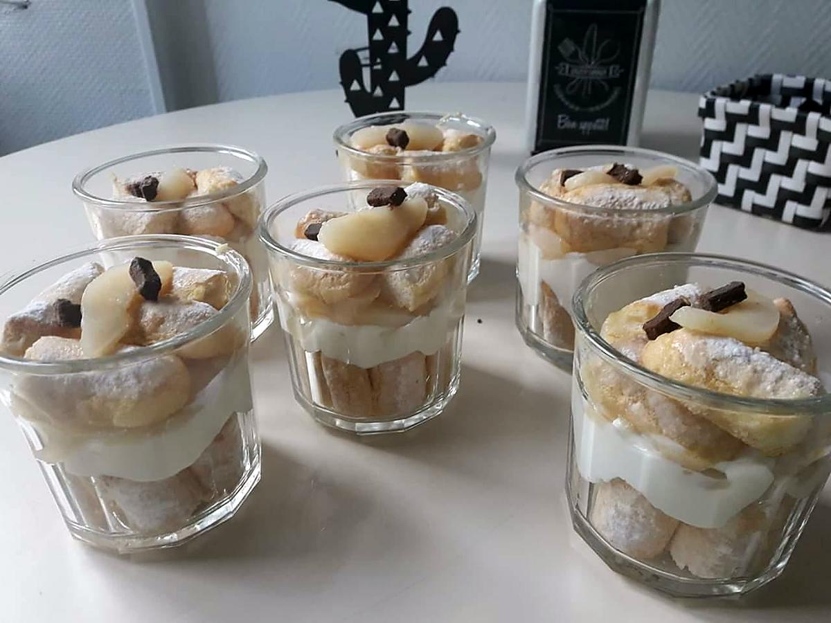 recette Mon Tiramisu aux Poires