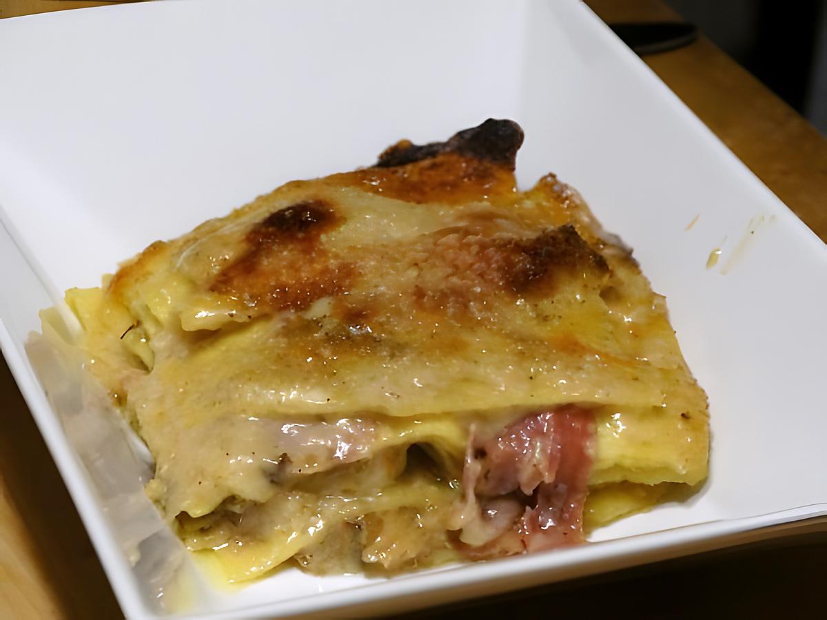 recette Gratin de Lasagnes aux Morilles et Parmesan