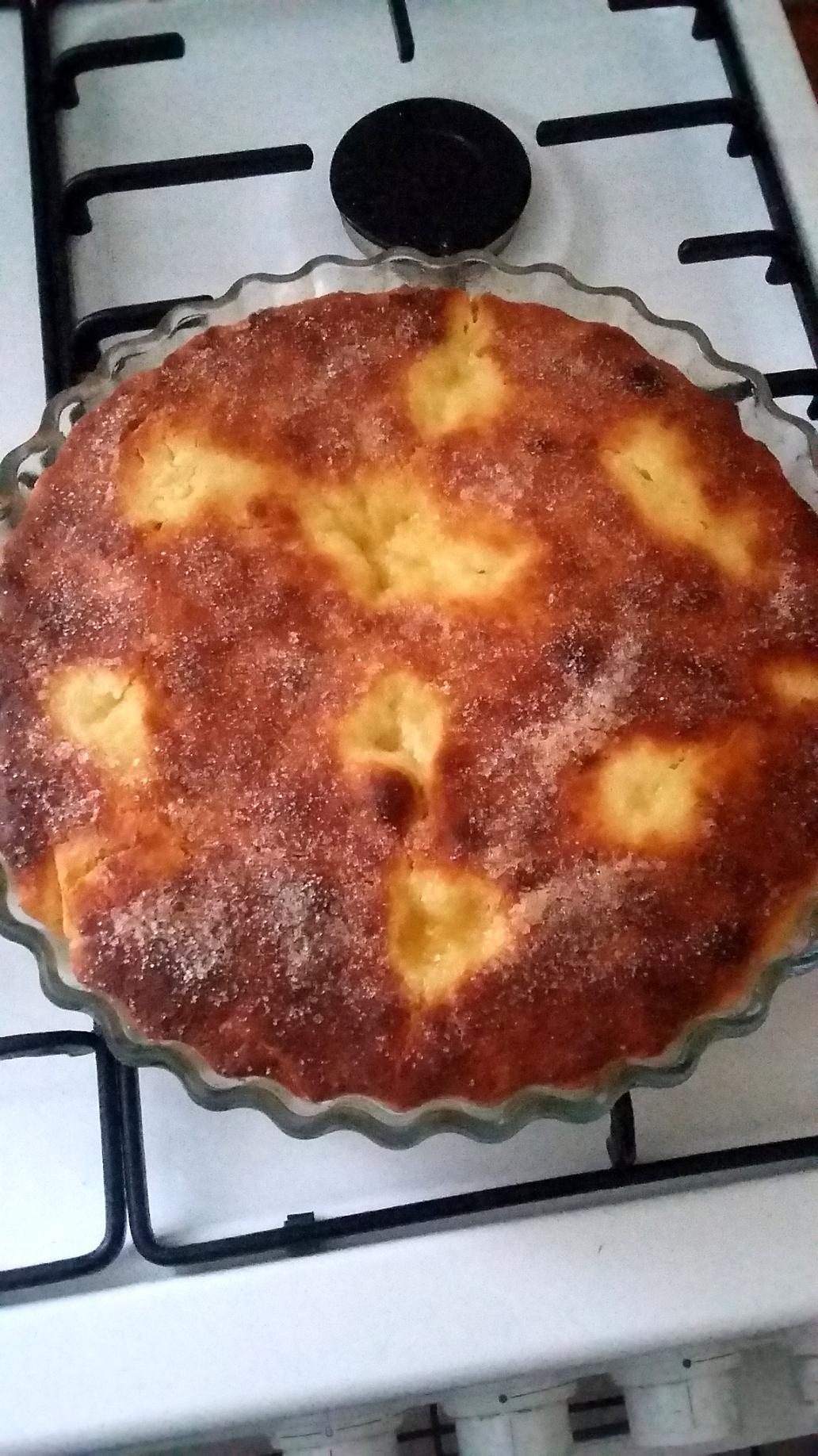 recette Tarte briochée au sucre  ( facile et super bonne )