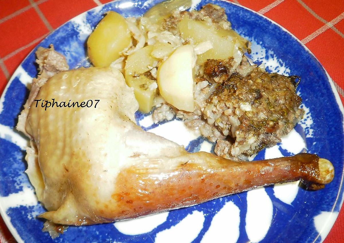 recette Pintade farcie au sarrasin