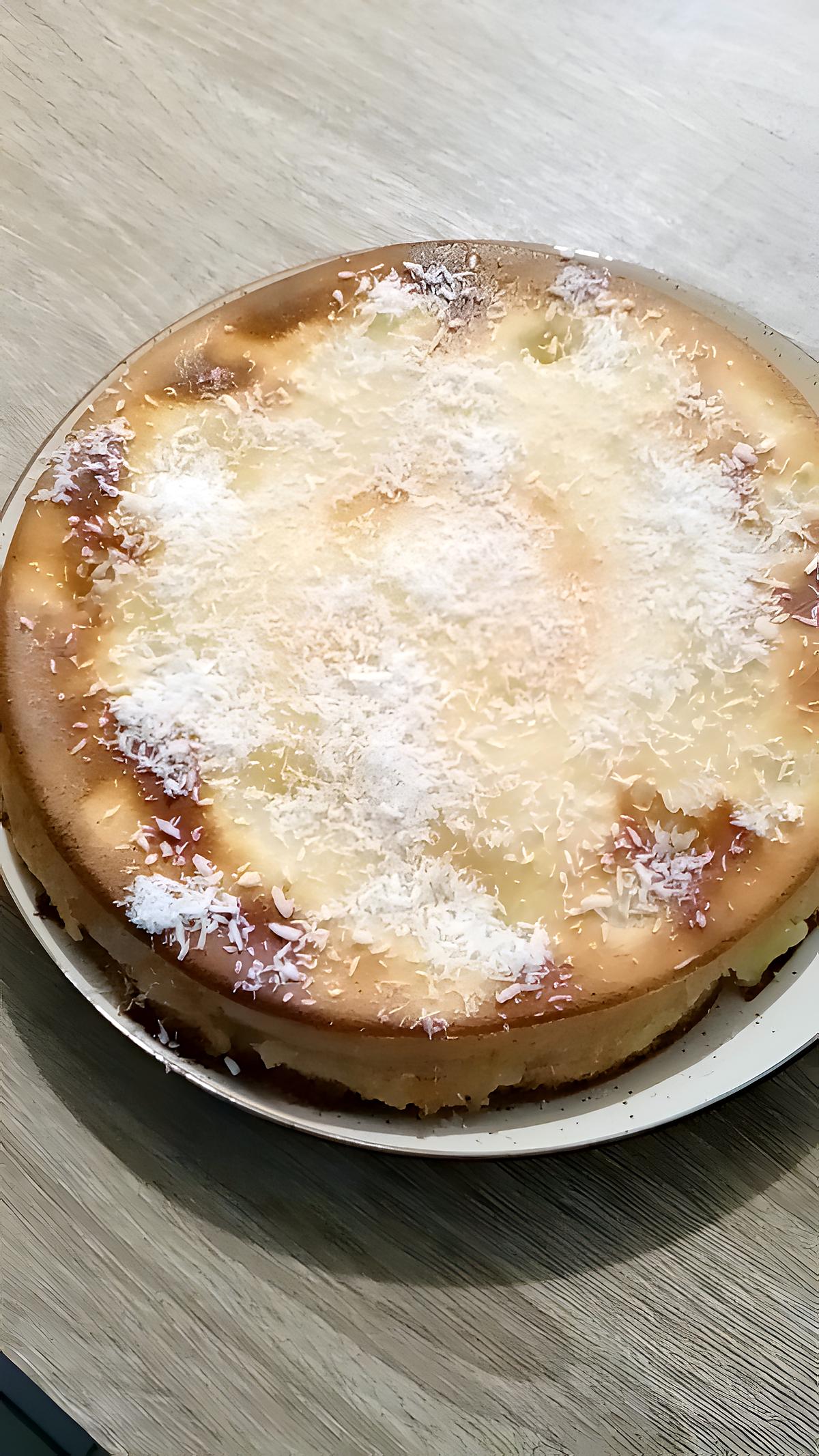 recette clafoutis aux poires lait concentré noix de coco