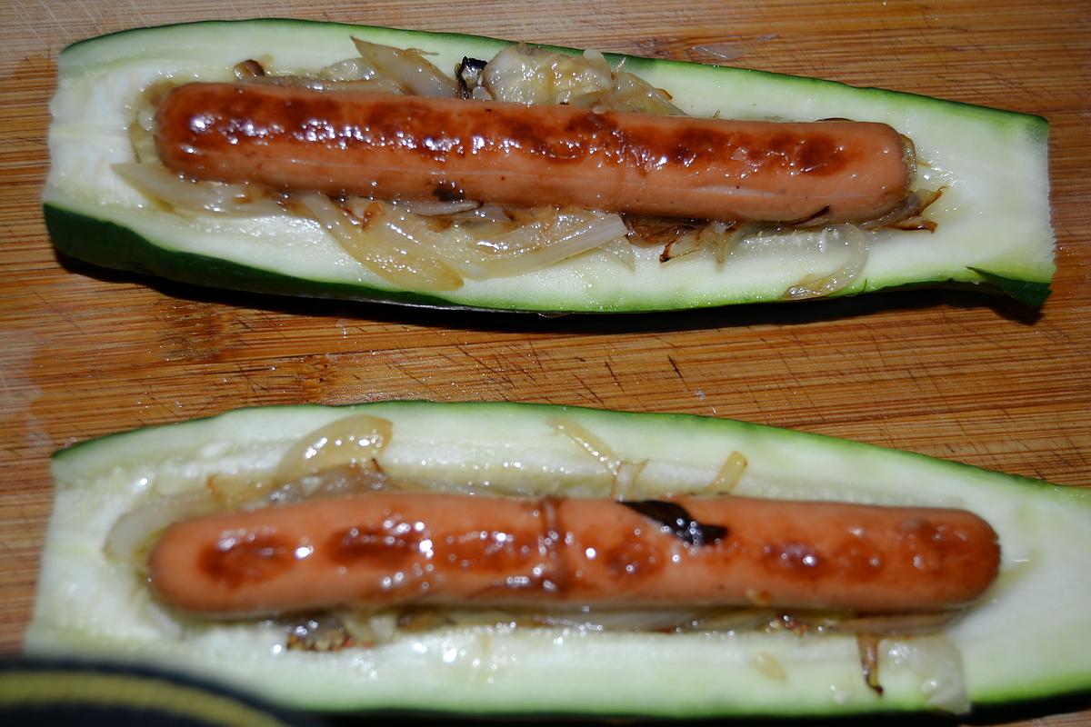 recette Courgette façon " Hot-Dog "