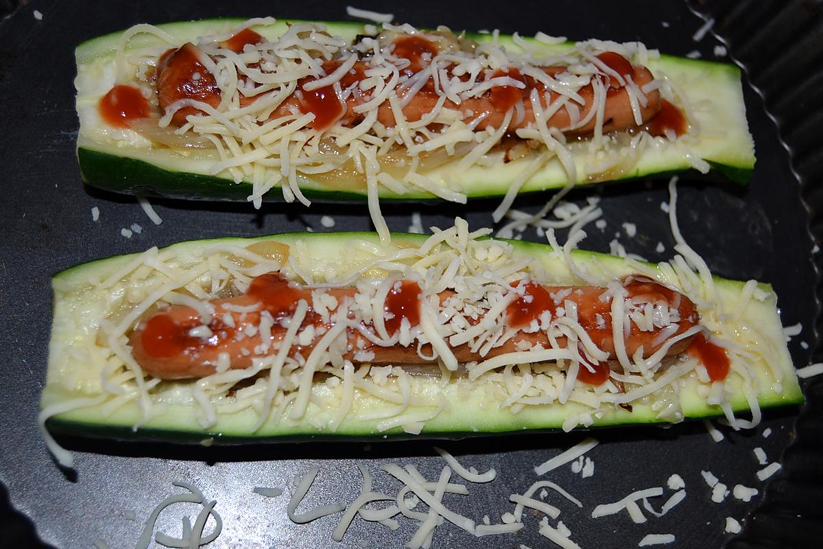 recette Courgette façon " Hot-Dog "