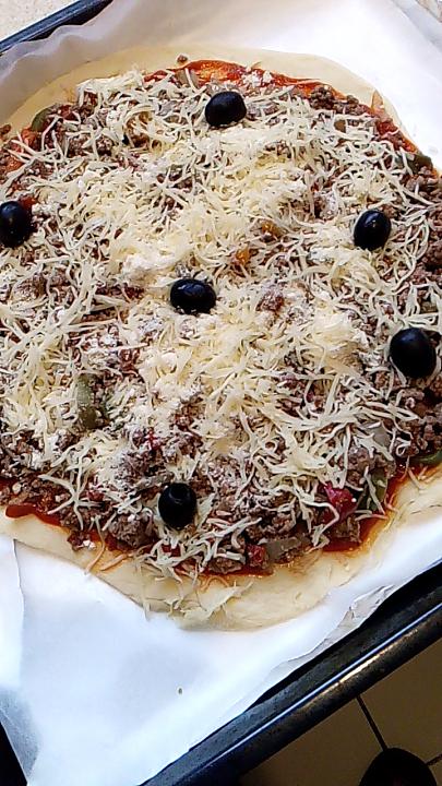 recette pizza a la viande haché