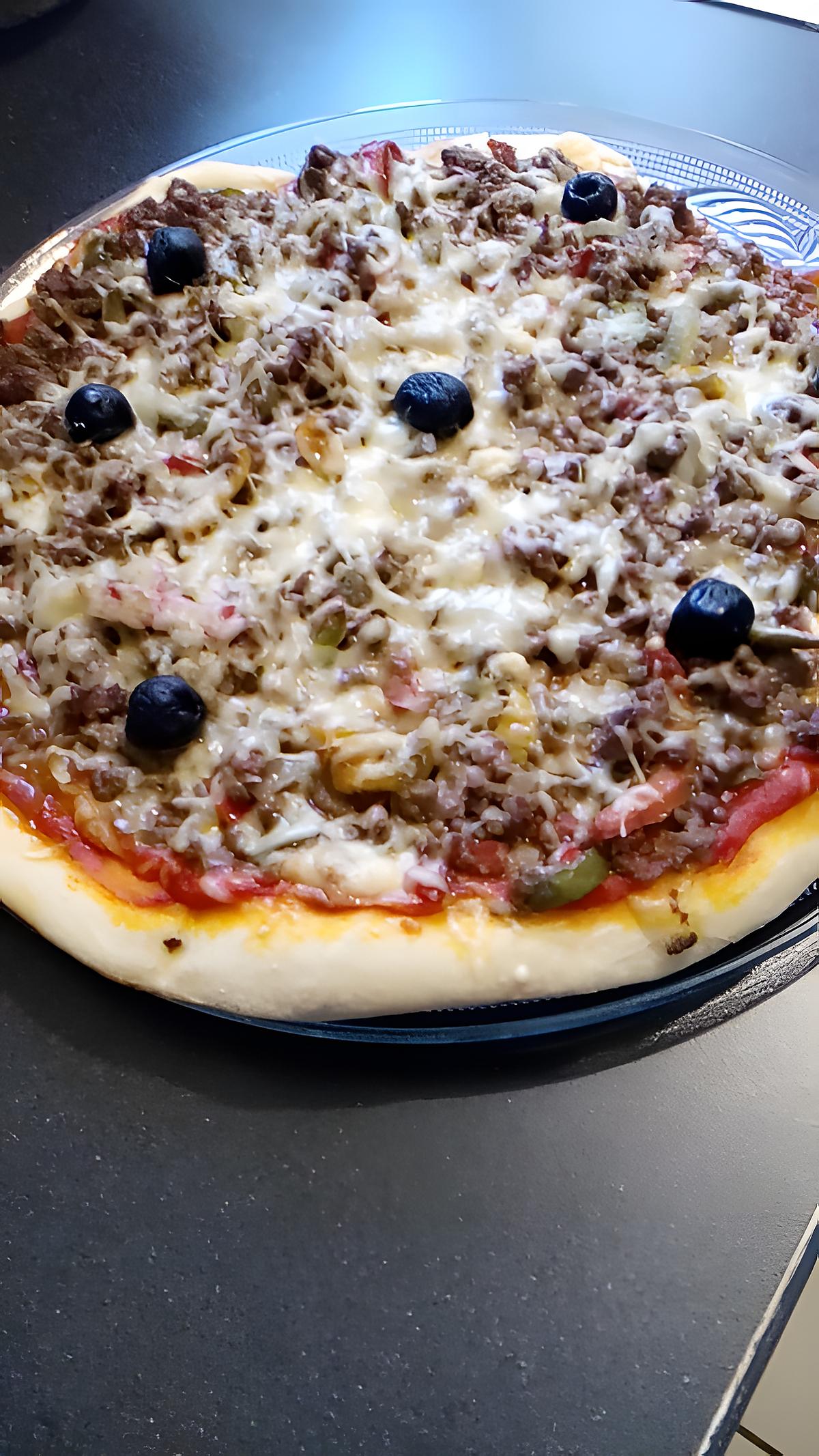 recette pizza a la viande haché