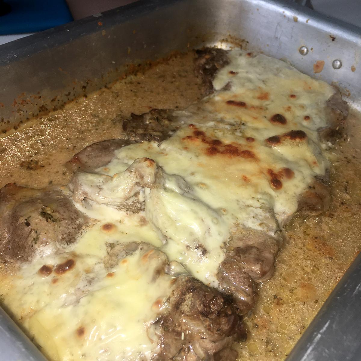 recette Côtes de porc gratinées au four