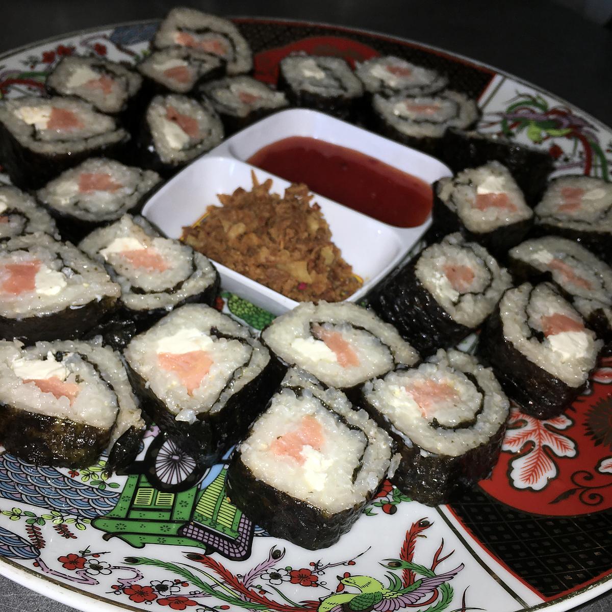 recette Sushis saumon frais kiri