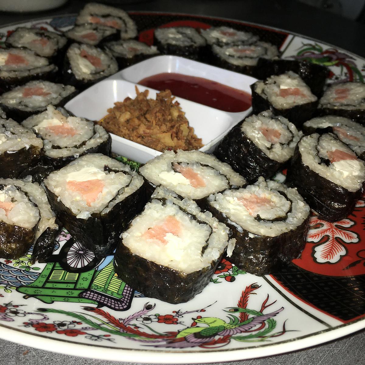 recette Sushis saumon frais kiri